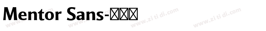 Mentor Sans字体转换